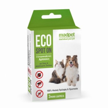 Madpet Eco Spot On Γάτας & Μικρού Σκύλου 3 Τεμάχια