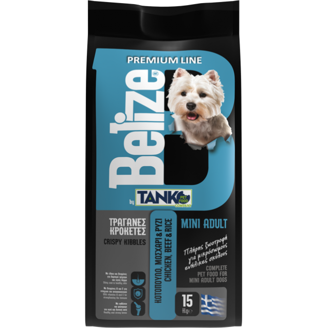 Tanko Belize Adult Dog Mini Beef Chicken & Rice 15kg 26/15