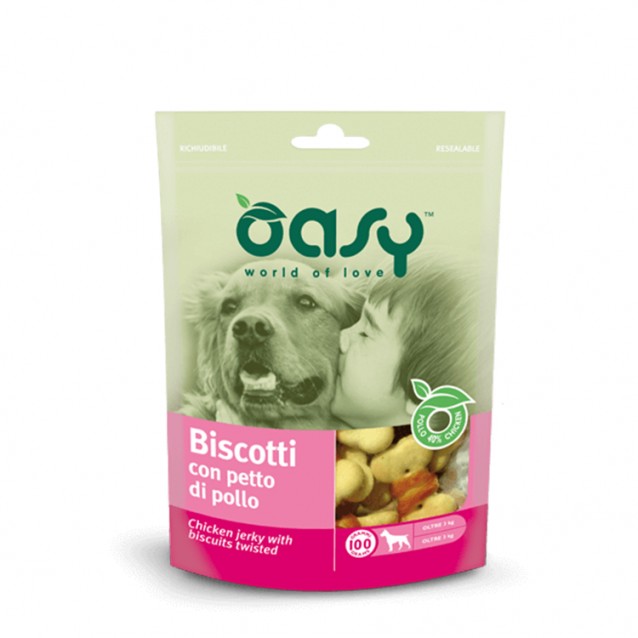 Oasy Λιχουδιές Σκύλου Μπισκότα Κοτόπουλου 100gr