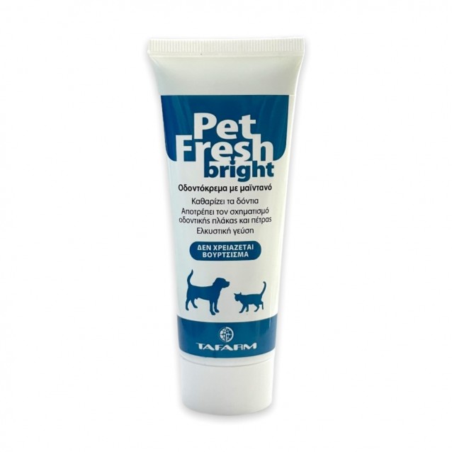 Tafarm Pet Fresh Bright Οδοντόκρεμα 105gr