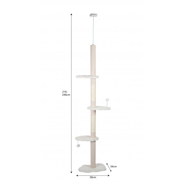 Pole Cat Tree Dancing To The Stars 38x34x216-246cm
