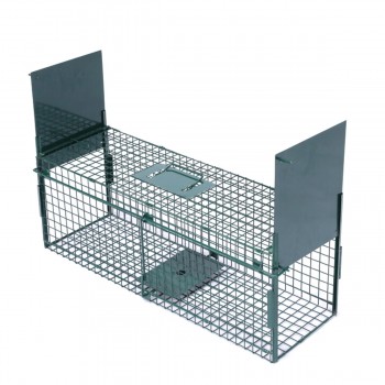 Παγίδα - Κλουβί Για Γάτες Με 2 Πόρτες 80x25x30cm