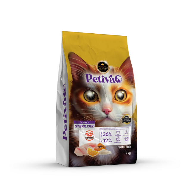 Petiva Cat Food Adult Sterilized Fish 7kg