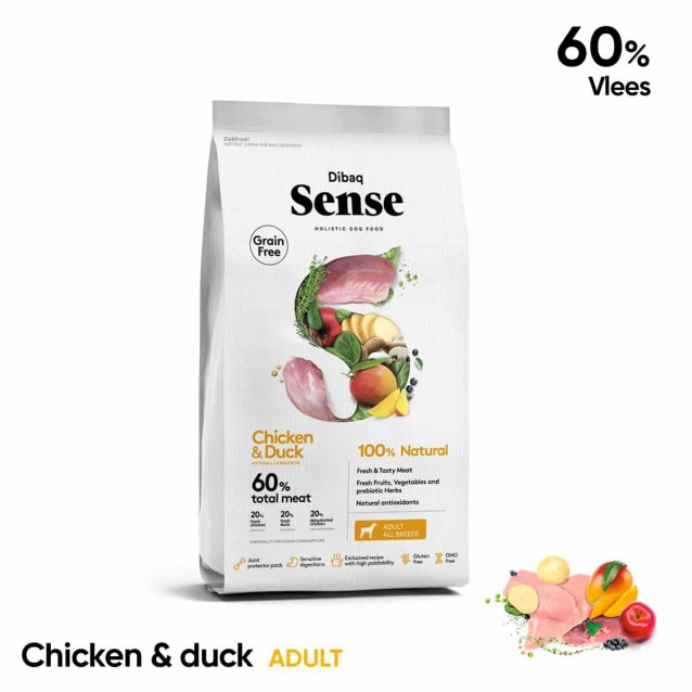 Dibaq Sense Holistic Hypoallergenic Grain Free Chicken & Duck 2kg