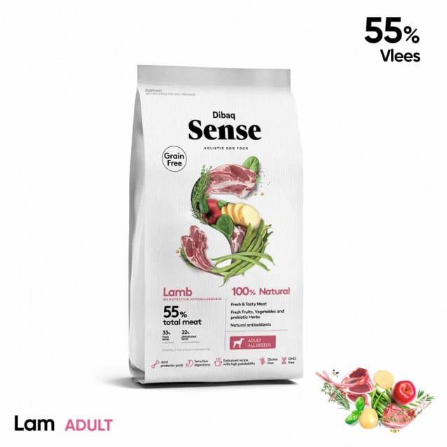 Dibaq Sense Holistic Hypoallergenic Monoprotein Grain Free Lamb 2kg