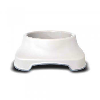 Pet Plast Art Πλαστικό Μπολ Τροφής Κατοικίδιων Άσπρο 1lt 23x22x7,5cm