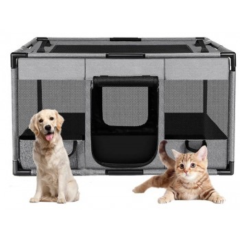 Playpen Υφασμάτινο Πάρκο Περιορισμού Large Γκρι 100x60x55cm