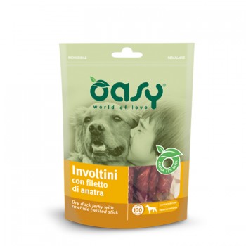 Oasy Λιχουδιές Σκύλου Πουράκια Πάπιας 100gr