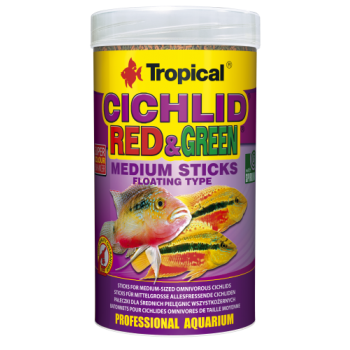 Tropical Cichlid Red & Green Medium Sticks 250ml