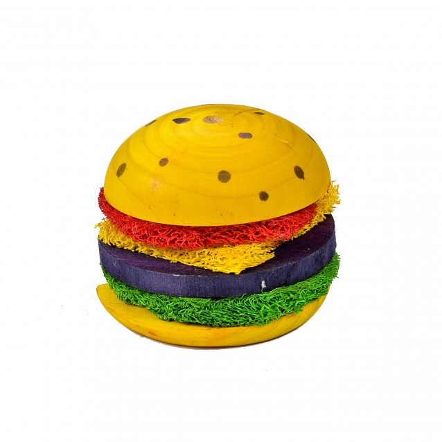  Ξύλινο Hamburger Τρωκτικών Chew