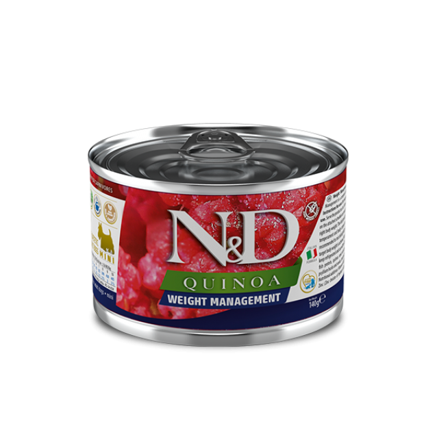 Farmina N&D Adult Dog Quinoa Weight Management With Lamb 140gr