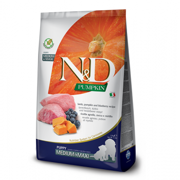 Farmina N&D Puppy Pumpkin Lamb & Blueberry Medium/Maxi 12kg