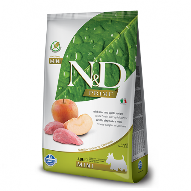 Farmina N&D Adult Dog Prime/Grain Free Boar & Apple Mini 2.5kg
