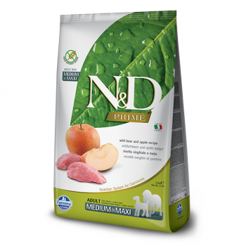 Farmina N&D Adult Dog Prime/Grain Free Boar & Apple Medium/Maxi 12kg
