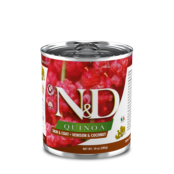 Farmina N&D Adult Dog Quinoa Wet Skin & Coat With Venison 140gr