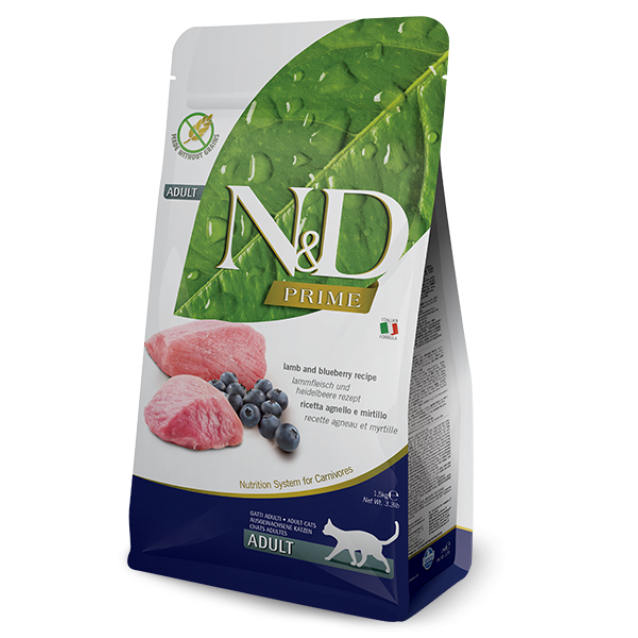 Farmina N&D Adult Cat Prime/Grain Free Lamb & Blueberry 300gr
