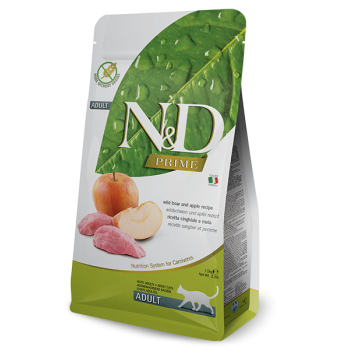 Farmina N&d Adult Cat Prime/Grain Free Boar & Apple 1.5kg