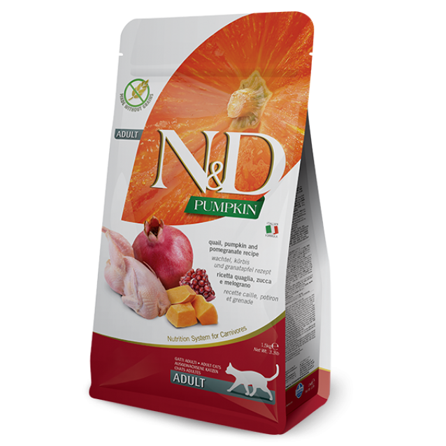Farmina N&D Adult Cat Pumpkin Quail & Pomegranate 300gr