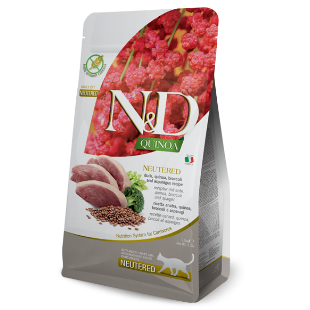 Farmina N&D Neutured Cat Quinoa Duck 1.5kg