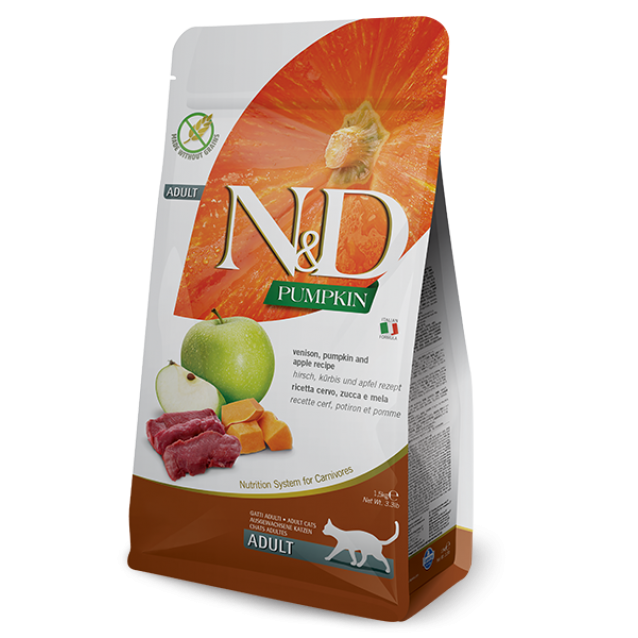 Farmina N&D Adult Cat Pumpkin Venison & Apple Recipe 5kg