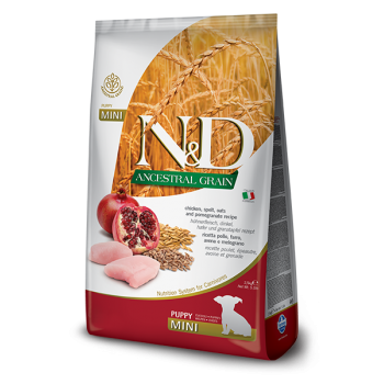 Farmina N&D Puppy Ancestral Grain Chicken & Pomegranate Mini 2.5kg
