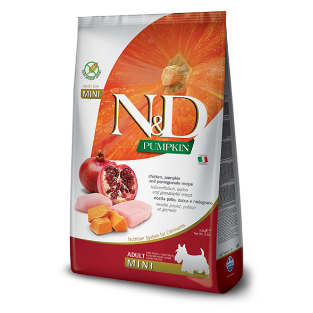 Farmina N&D Adult Dog Pumpkin Chicken & Pomegranate Mini 2.5kg
