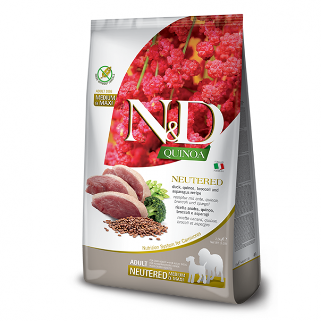 Farmina N&D Adult Neutered Dog Quinoa Duck Medium-Max 2.5kg