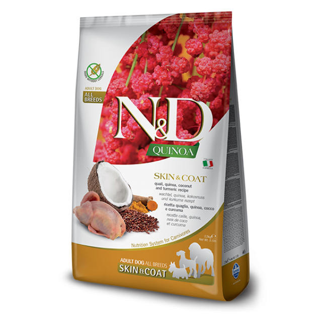Farmina N&D Adult Dog  Quinoa Skin & Coat With Quail 7kg