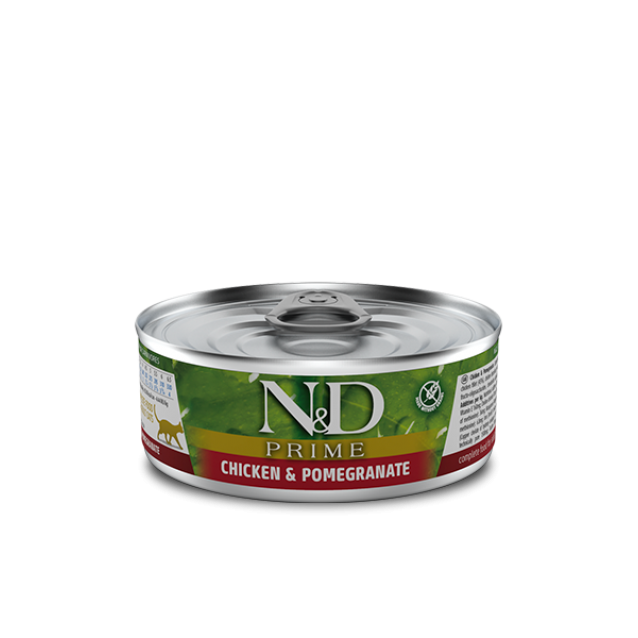Farmina N&D Adult Cat Prime/Grain Free Chicken & Pomegranate 80gr