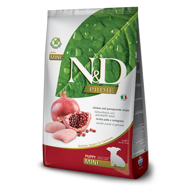 Farmina N&D Puppy Prime/Grain Free  Chicken & Pomegranate mini 800gr