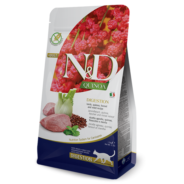 Farmina N&D Adult Cat Quinoa Digestion Lamb Feline 1.5kg