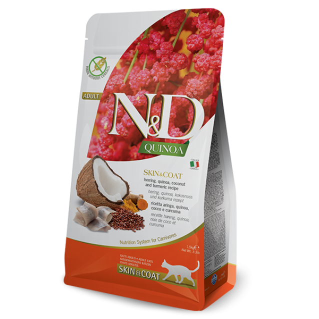 Farmina N&D Adult Cat Quinoa Skin & Coat With Herring  5kg