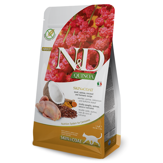 Farmina N&D Adult Cat Quinoa Skin & Coat With Quail  300gr