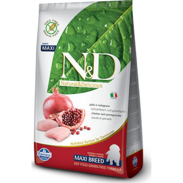 Farmina N&D Puppy Prime/Grain Free Chicken & Pomegranate Medium/Maxi 12kg