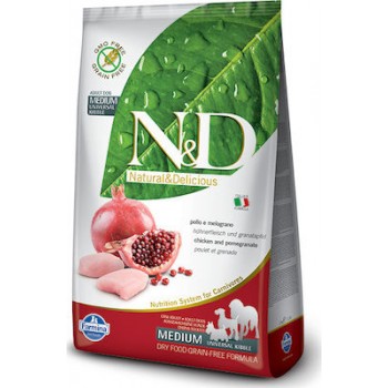 Farmina N&D Adult Dog Prime/Grain Free Chicken & Pomegranate Medium/Maxi 12kg