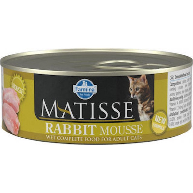 Farmina Matisse Rabbit Mousse 12X85gr(10+2 Δώρο)