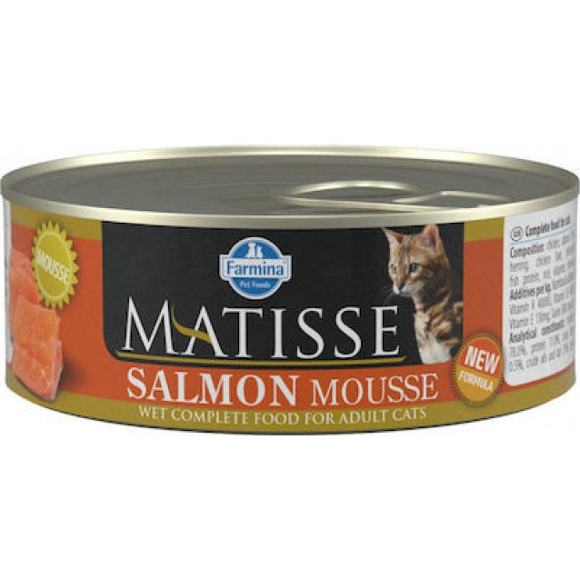 Farmina Matisse Salmon Mousse 12X85gr(10+2 Δώρο)