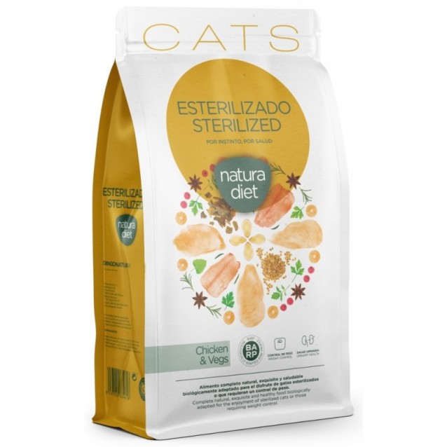 Natura Diet Cat Sterilized Chicken 400gr
