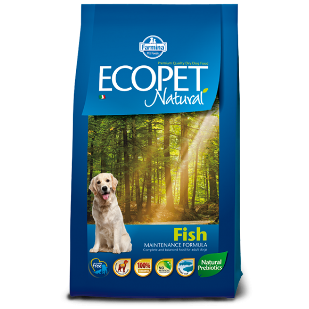 Farmina Ecopet Natural Adult Medium Fish 12kg+2kg Δώρο