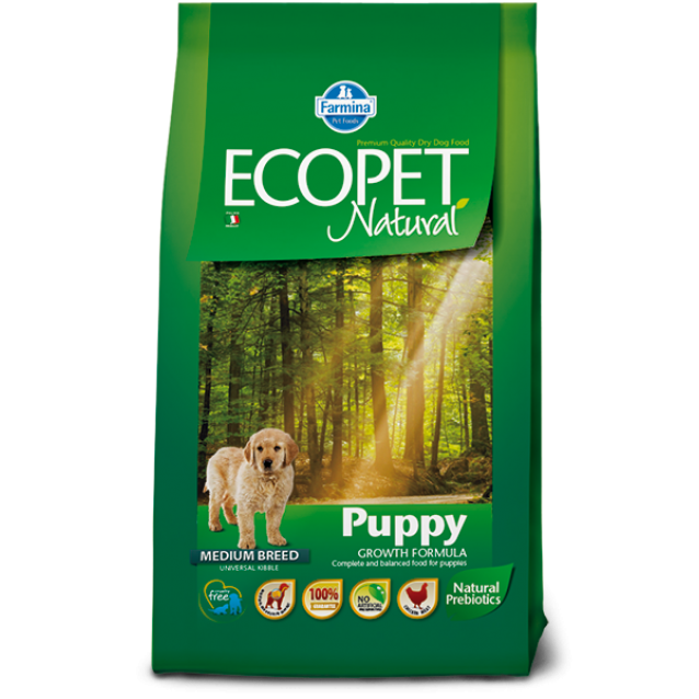 Farmina Ecopet Natural Puppy Medium 12+2kg
