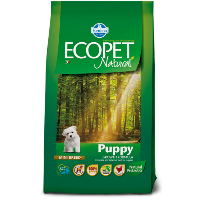 Farmina Ecopet Natural Puppy Mini 12kg+2kg Δώρο