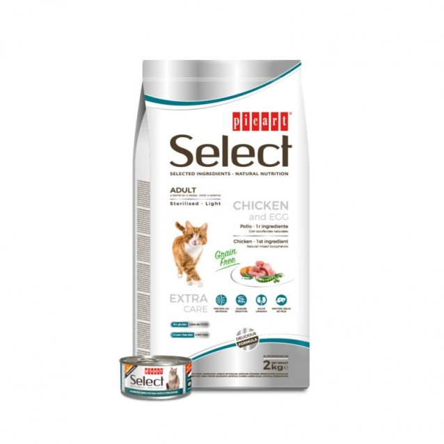 Picart Select Adult Cat Light-Sterilised Grain Free Superpremium 2kg