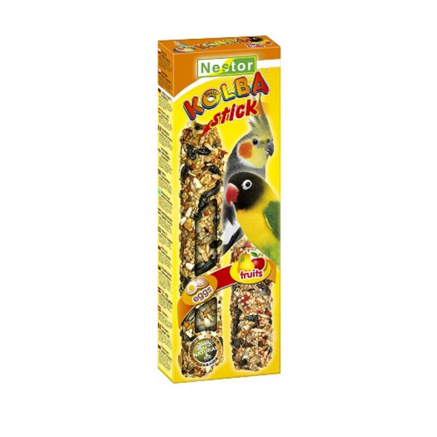 Nestor Stick Μεσαίων Παπαγάλων Με Φρούτα Και Αυγό 115gr 
