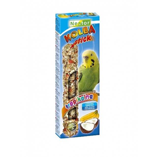 Nestor Stick Μικρών Παπαγάλων Με Μπανάνα Και Καρύδα 85gr