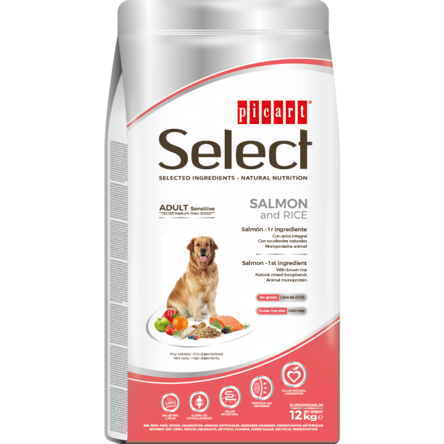 Picart Select Adult Sensitive  Salmon and Rice 3kg