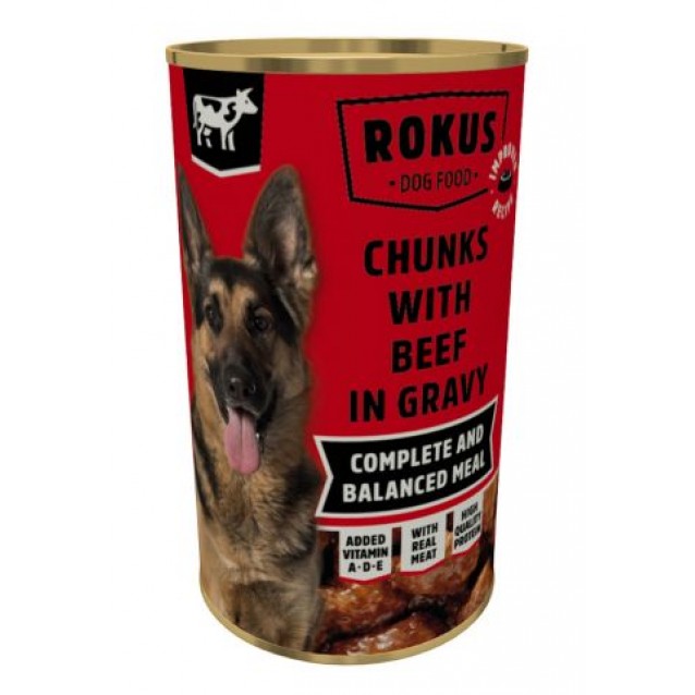 De Haan Rokus Dog Κονσέρβα Μοσχάρι 1240gr