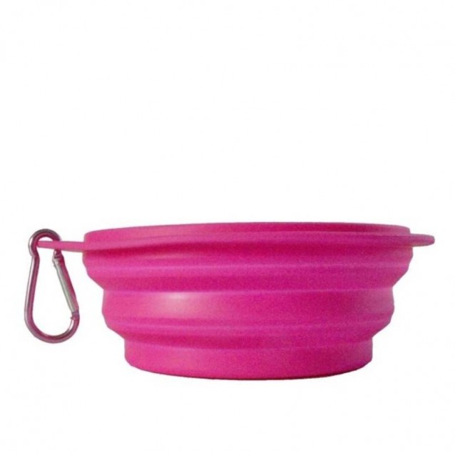 Akinu Πτυσσόμενο Μπολ Ροζ 500ml