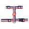 Dashi Σαμαράκι Σκύλου Red & Blue Small 32-53cm