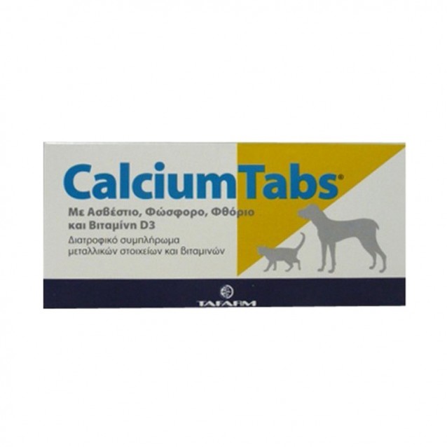 Tafarm Calcium Tabs Συμπλήρωμα Ασβεστίου 60 Δισκία