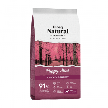 Dibaq Natural Moments Τροφή Για Κουτάβια Μικρόσωμων Φυλών Low Grain Chicken & Turkey 3kg